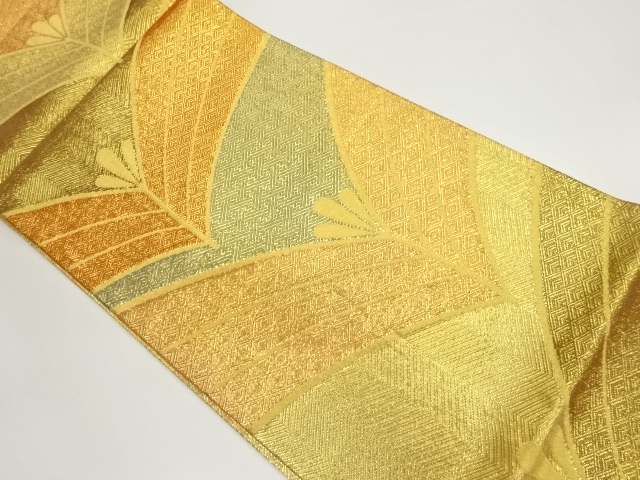 佐賀錦抽象松葉模様織出し袋帯